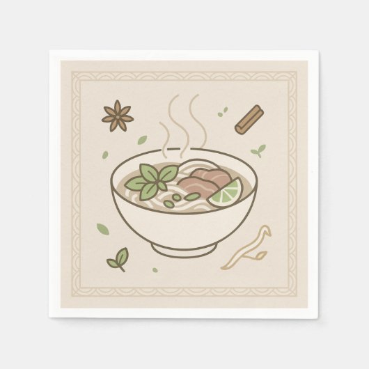 Vietnamese Pho (U.S. Restaurant Style) Servet (Voorkant)