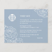 Vietnamese pioenensong Hy Wedding Thiệp Mời (Voorkant)
