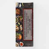 Vietnamese restaurant Grote muur aanpassen Spandoek (Verticaal)