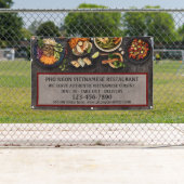 Vietnamese restaurant Grote muur aanpassen Spandoek (Insitu)