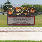 Vietnamese restaurant Grote muur aanpassen Spandoek (Insitu)