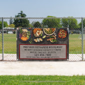 Vietnamese restaurant Grote muur aanpassen Spandoek (Insitu)