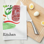 Vietnamese rijstpapier - Waterverf voor rolvoedsel Theedoek (Quarter Fold)