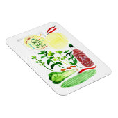 Vietnamese rijstpapierrollen Waterverf ophalen Magneet (Rechterzijde)