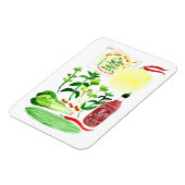 Vietnamese rijstpapierrollen Waterverf ophalen Magneet (Linkerzijde)