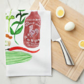 Vietnamese rijstpapierrollen Waterverf ophalen Theedoek (Quarter Fold)