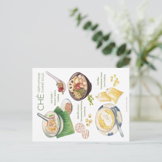 Vietnamese soep-Briefkaart Briefkaart (Staand voorkant)