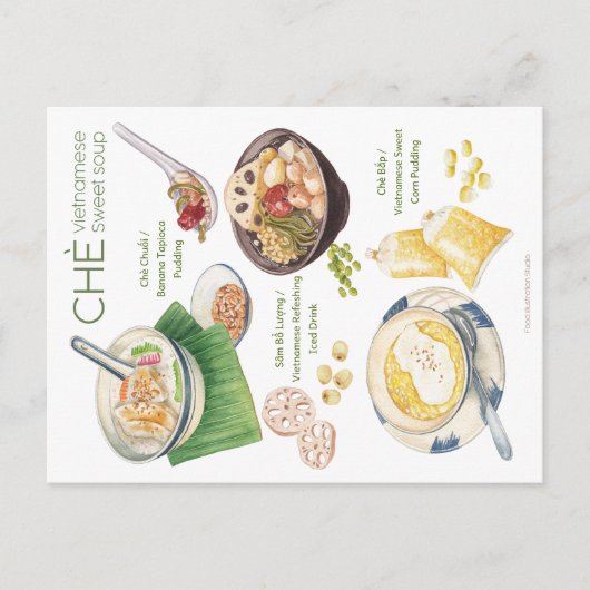 Vietnamese soep-Briefkaart Briefkaart (Voorkant)