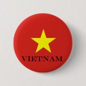 Vietnamese ster ronde button 5,7 cm (Voorkant)