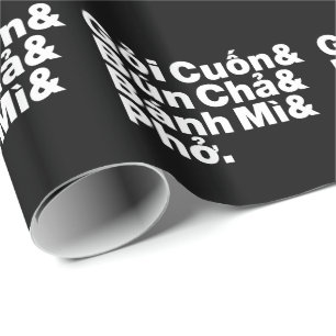 Vietnamese straatvoeding cadeaupapier