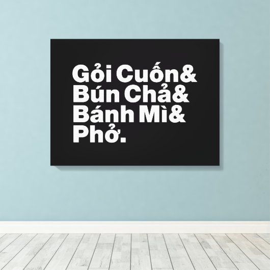 Vietnamese Street Food Canvas Afdruk (Insitu (Houten vloer))