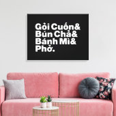 Vietnamese Street Food Canvas Afdruk (Insitu (Woonkamer))