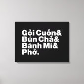 Vietnamese Street Food Canvas Afdruk (Voorkant)