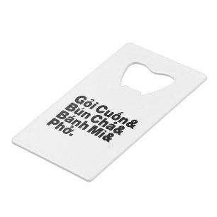 Vietnamese Street Food Creditkaart Flessenopener