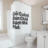 Vietnamese Street Food Douchegordijn (In situ)