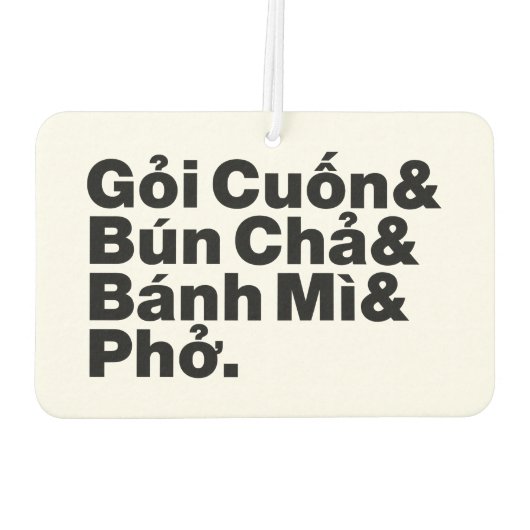 Vietnamese Street Food Luchtverfrisser (Achterkant)