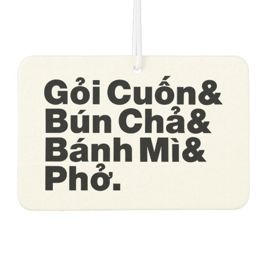 Vietnamese Street Food Luchtverfrisser (Voorkant)