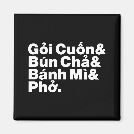 Vietnamese Street Food Magneet (Voorkant)