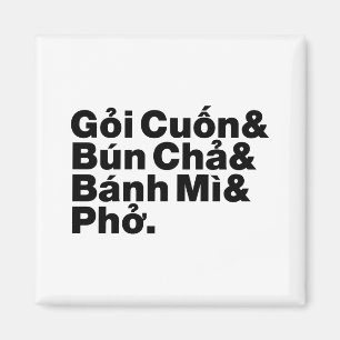Vietnamese Street Food Magneet