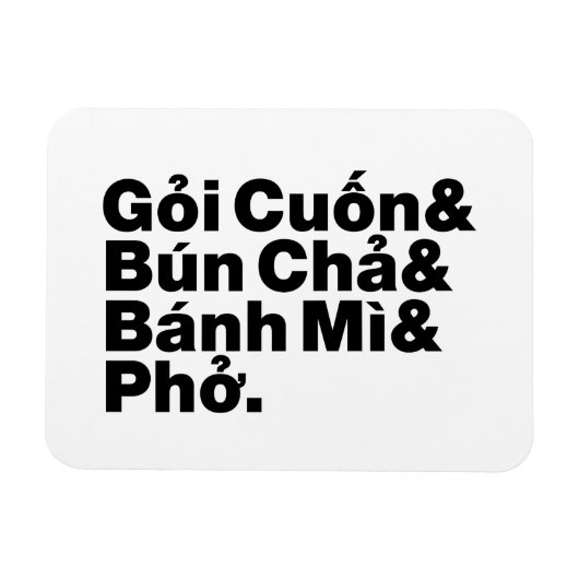 Vietnamese Street Food Magneet (Horizontaal)