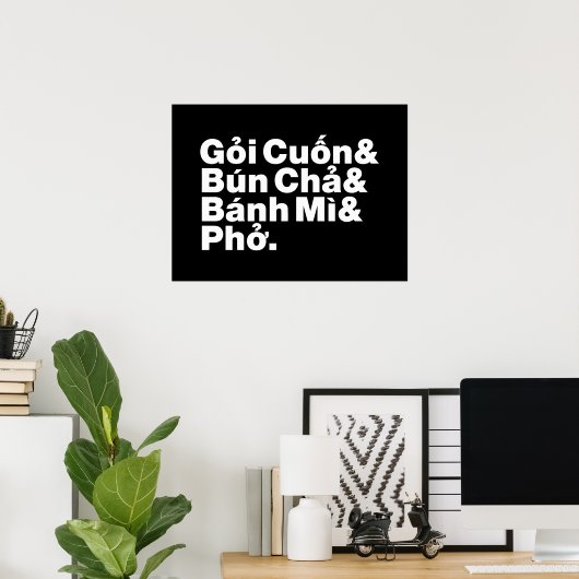 Vietnamese Street Food Poster (Thuiskantoor)