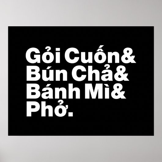 Vietnamese Street Food Poster (Voorkant)