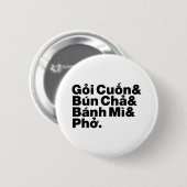 Vietnamese Street Food Ronde Button 5,7 Cm (Voorkant /achterkant)