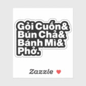Vietnamese Street Food Sticker (Vel)
