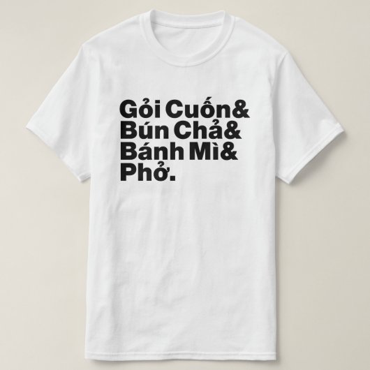 Vietnamese Street Food T-shirt (Design voorkant)