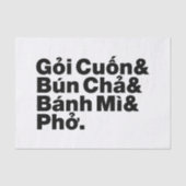 Vietnamese Street Food Tissuepapier (Voorkant)