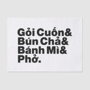 Vietnamese Street Food Tissuepapier