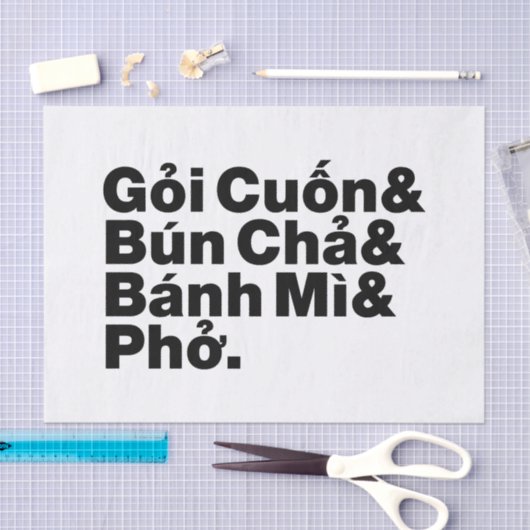 Vietnamese Street Food Tissuepapier (Craft)