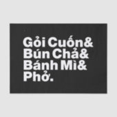 Vietnamese Street Food Tissuepapier (Voorkant)