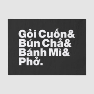 Vietnamese Street Food Tissuepapier