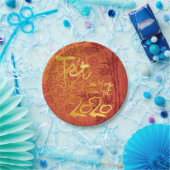 Vietnamese Têt 2020 in gouden versierde PP Papieren Bordje (Feest)