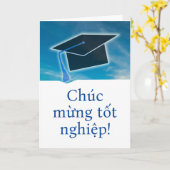 Vietnamese thiệp chúc mừng tốt nghiệp Afstuderen Kaart (Gele Bloem)