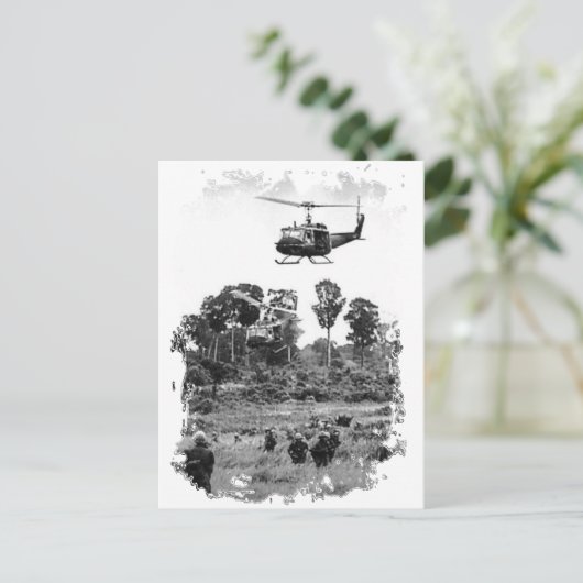 Vietnamese troepen briefkaart (Staand voorkant)