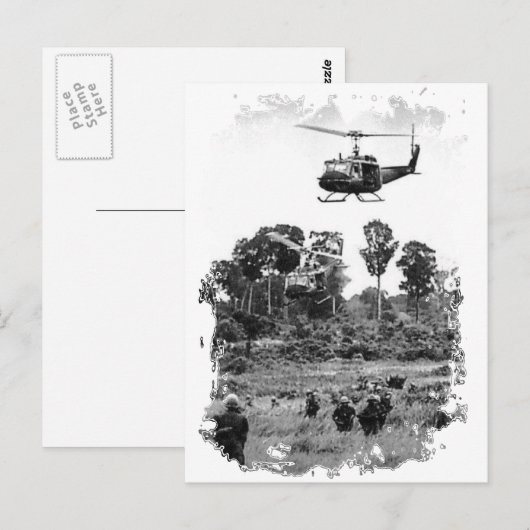 Vietnamese troepen briefkaart (Voorkant / Achterkant)