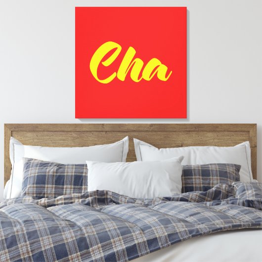 Vietnamese vader - Cha ~ Tiakng Vioottaal Canvas Afdruk (Insitu (Slaapkamer))