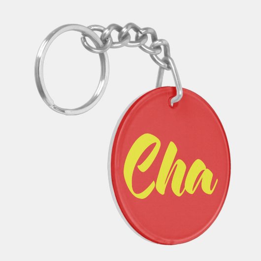 Vietnamese vader - Cha ~ Tiakng Vioottaal Sleutelhanger (Voorkant Links)