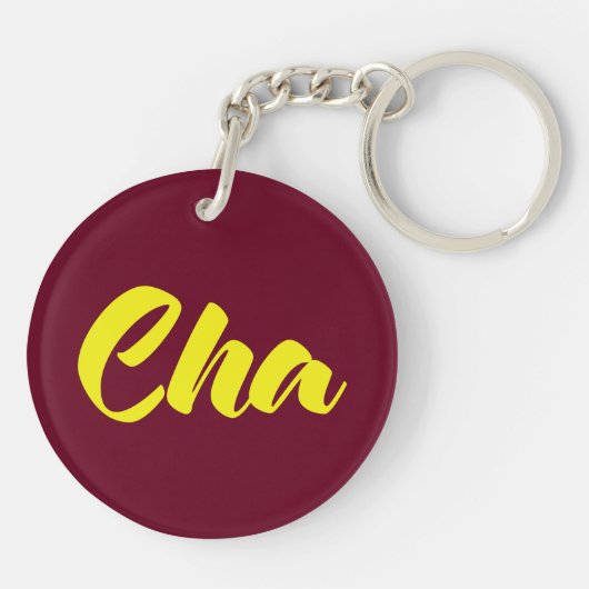 Vietnamese vader - Cha ~ Tiakng Vioottaal Sleutelhanger (Achterkant)