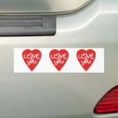 Vietnamese Valentijn & Love Yêu Asian Wordplay Bumpersticker (Op auto)
