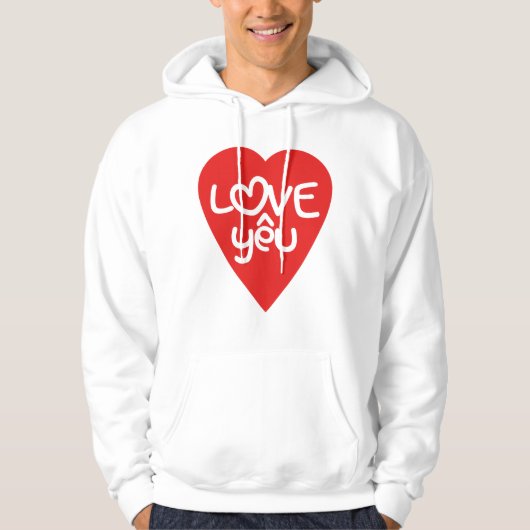 Vietnamese Valentijn & Love Yêu Asian Wordplay Hoodie (Voorkant)