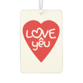 Vietnamese Valentijn & Love Yêu Asian Wordplay Luchtverfrisser (Achterkant)