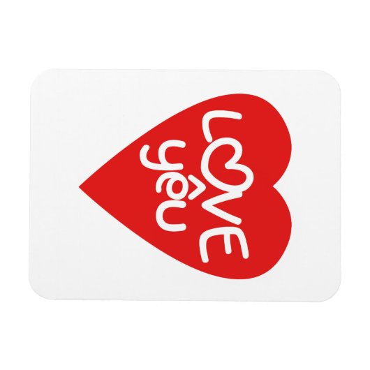 Vietnamese Valentijn & Love Yêu Asian Wordplay Magneet (Horizontaal)