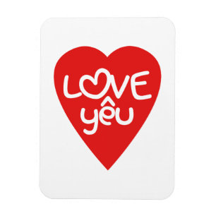 Vietnamese Valentijn & Love Yêu Asian Wordplay Magneet