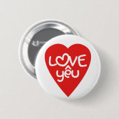 Vietnamese Valentijn & Love Yêu Asian Wordplay Ronde Button 5,7 Cm (Voorkant /achterkant)