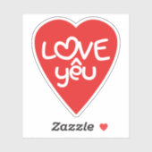 Vietnamese Valentijn & Love Yêu Asian Wordplay Sticker (Vel)