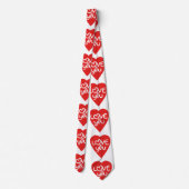 Vietnamese Valentijn & Love Yêu Asian Wordplay Stropdas (Achterkant)