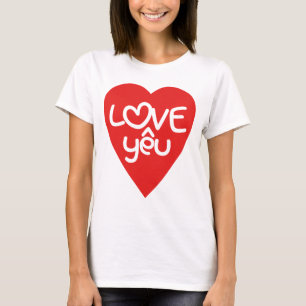 Vietnamese Valentijn & Love Yêu Asian Wordplay T-shirt